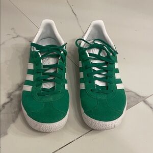 Adidas Green and White Classic Sneakers